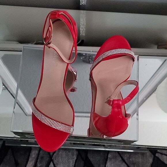 BRAND NEW DELICACY RHINESTONE ANKLE STRAP WOMEN'S HEELS - Picture 4 of 15